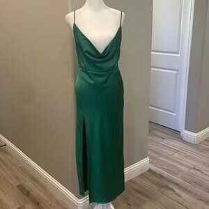 Princess Polly Lioness Slim Fitting Soft Satin Formal Dress